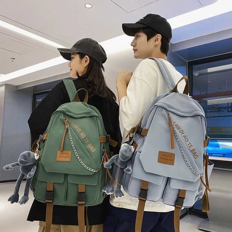 CMM Large Fashion Men Backpack Waterproof Nylon Rucksack for Teenager Schoolbag Kawaii Women Bag Cool Lovers Travel Shoulder Mochila 241105
