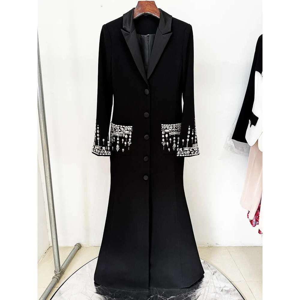 Brand Women's Latest Designer Fashionable Women's Sleeveless Collar Rhie Dias Beaded Suit, Fashionable Evening Dress, Formal Dress, Party Dr