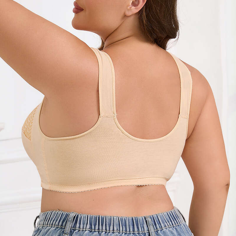 shanshi bra set A-G Cup 36-52 Oversized Bra Size No Steel Hoop Tank Top Creative Lace Front Button Underwear