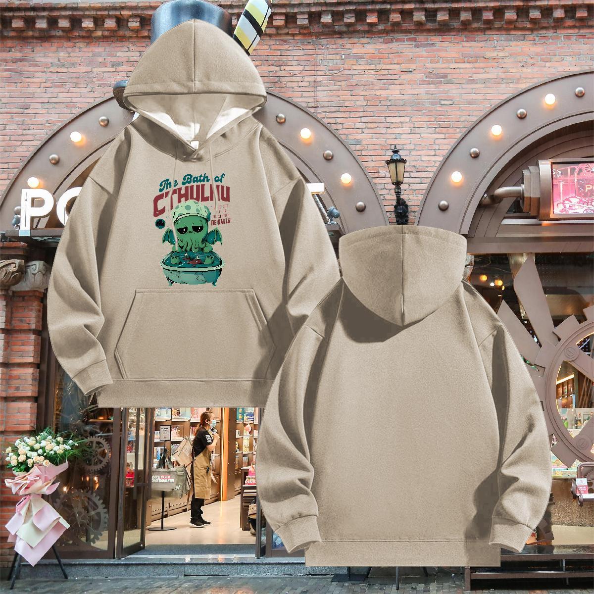Fashion Casual Hooded Sweatshirt Long Sleeve Soft High Quality Hoodie for Man Woman US/EU Size Tops Hoody Street Thick Fleece