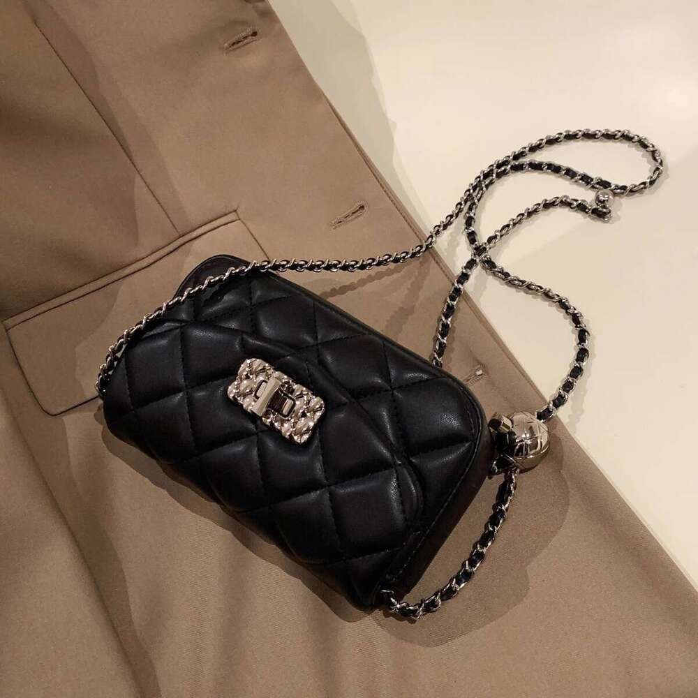 Designer Bag Nanfeng Shop, Small Fragrant Wind Women's Bag, Lingge Small Gold Ball Chain Bag, Small Square Bag, And Versatile Crossbody Bag