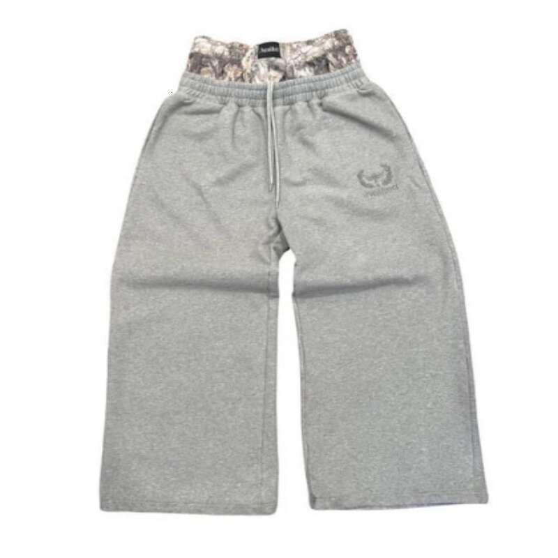 pants men's fashion trendy designer street pattern embroidery loose wide leg pants outdoor casual wear trousers sweat pants men women handsome ou