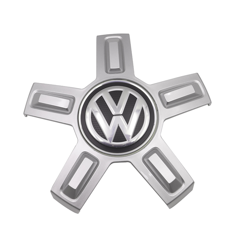 For VW New Passat Tiguan hub center cap Center logo Five claw black hub cap