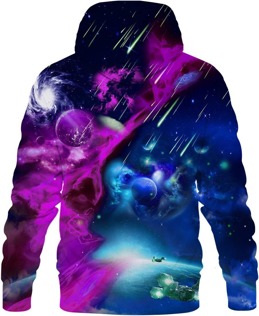 Hoodie for Mens Womens Graphic Hoodies for Men Women Unisex Novelty Sweatshirts Cool 3D Printed Pullover Hoody Hoodie with Pocket Graphic color