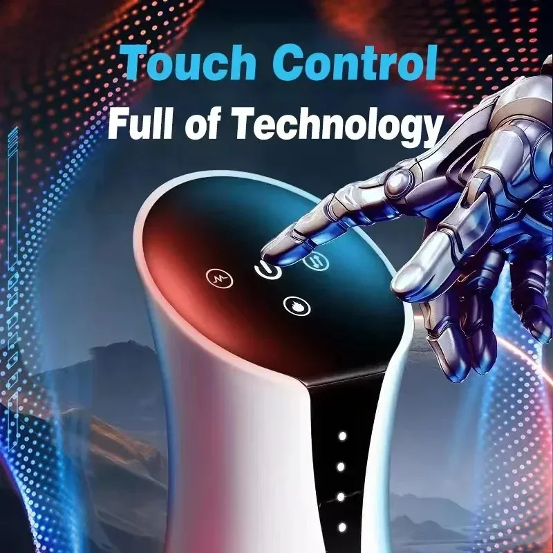 Automatic Sucking Male Masturbator Cup Heated Masturbation Machine Suction Vibrator Blowjob Vagina Adults Sex Toys for Men Goods 241105