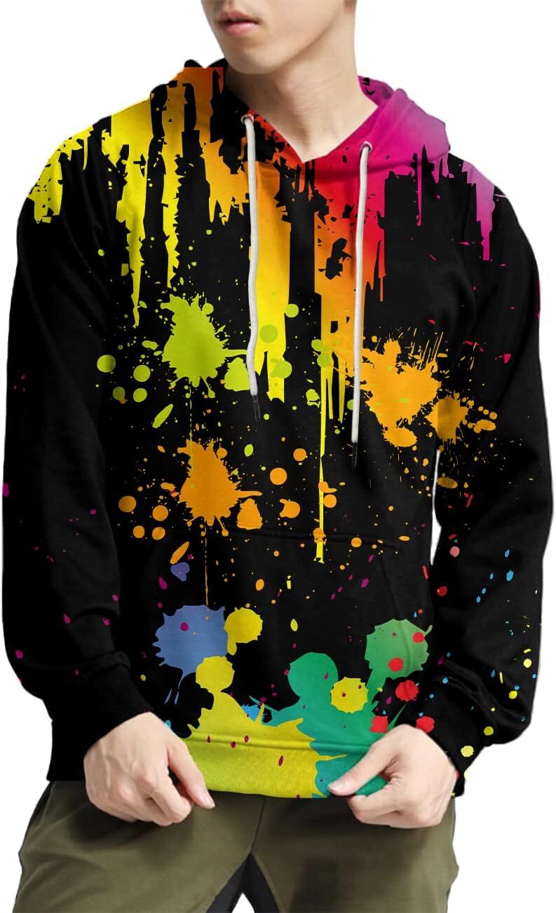 Hoodie for Mens Womens Unisex 3D Printed Casual Workout Hoodie Sweater Sweatshirt Graphic Fashionable and cool
