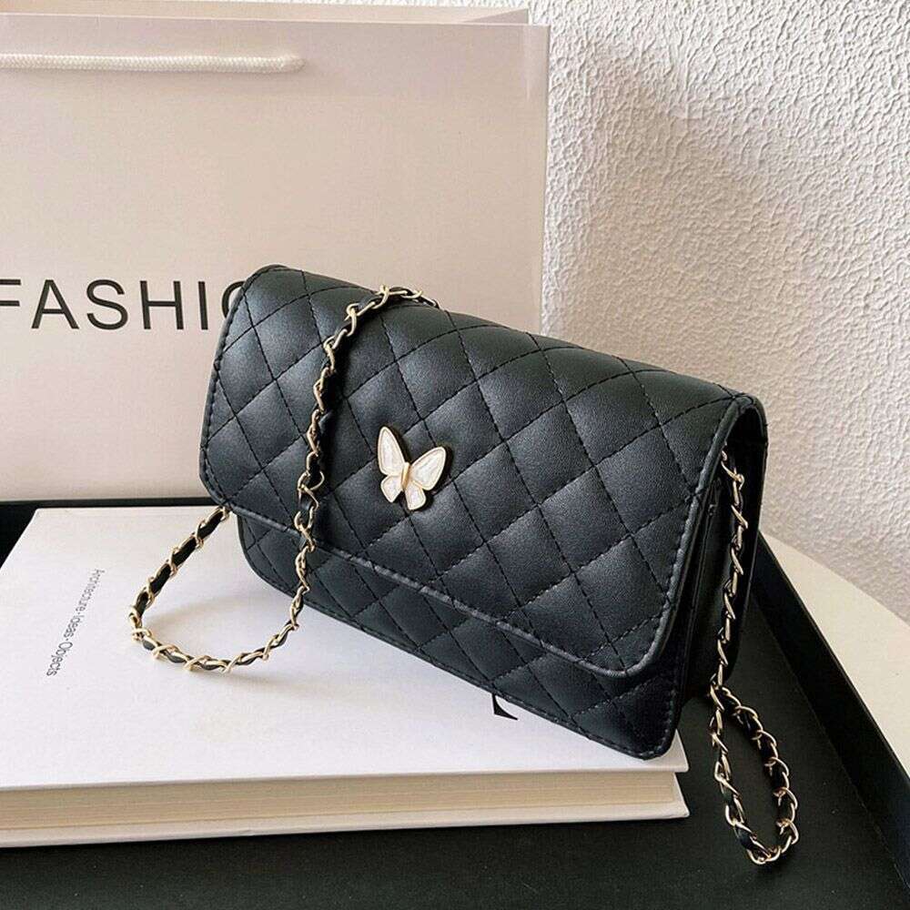 Designer Bag Classic Style Plaid Chain Bag Fashion PU Leather Shoulder Bags Women Trendy All-Match Crossbody Handbag Korean Style Mini Pouch handbag