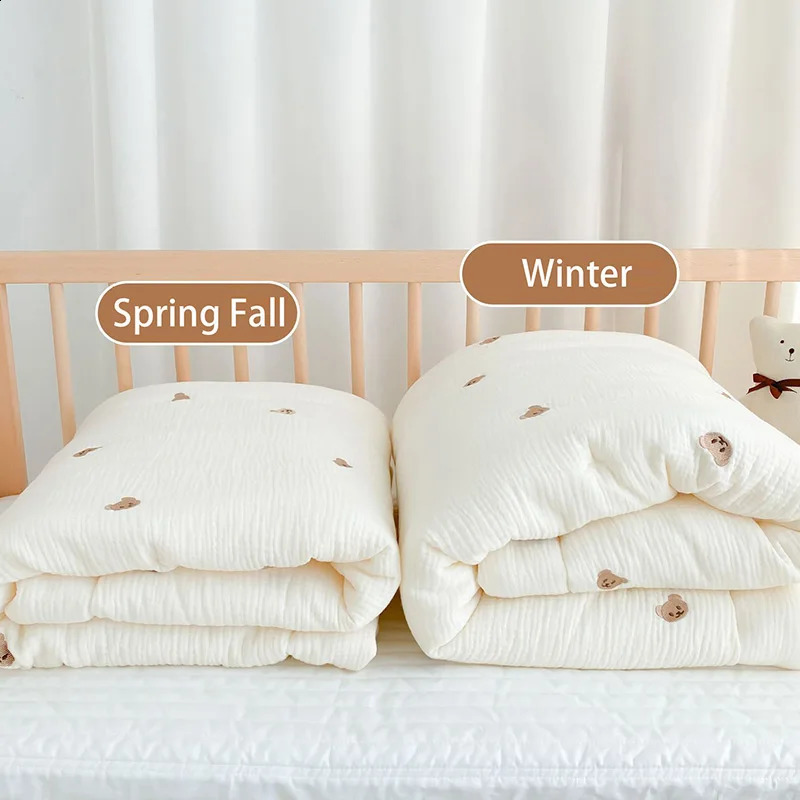 Baby bedding cartoon bear rabbit born nap bedding soft cotton spring and winter bedding 100 * 120CM 241105