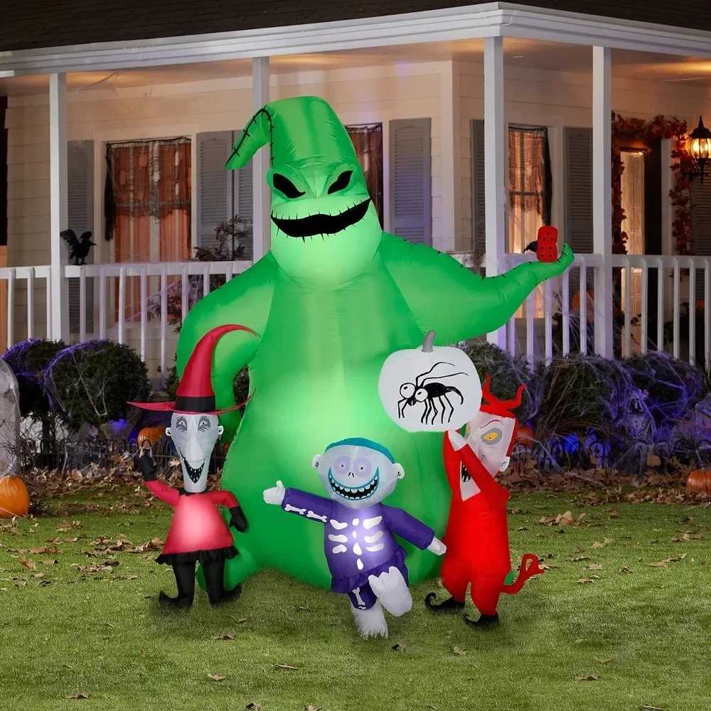 Halloween Inflatable 7 Nightmare Before Christmas Scene Airblown Inflatable Inflatable Yard Decorations Party HolidayXJ241026