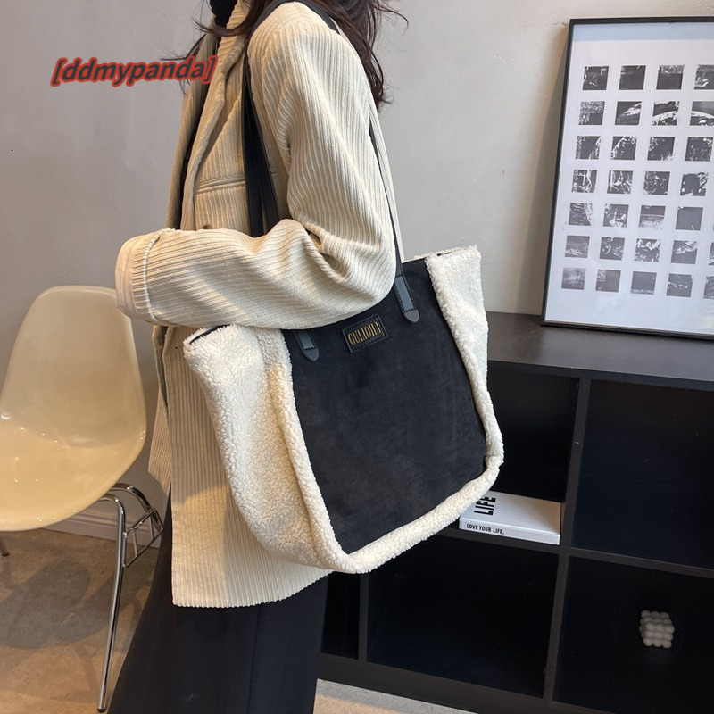 Season Lamb Plush Women's 2024 Autumn/Winter New Frosted Shoulder Bag Commuter #33 ddmypanda
