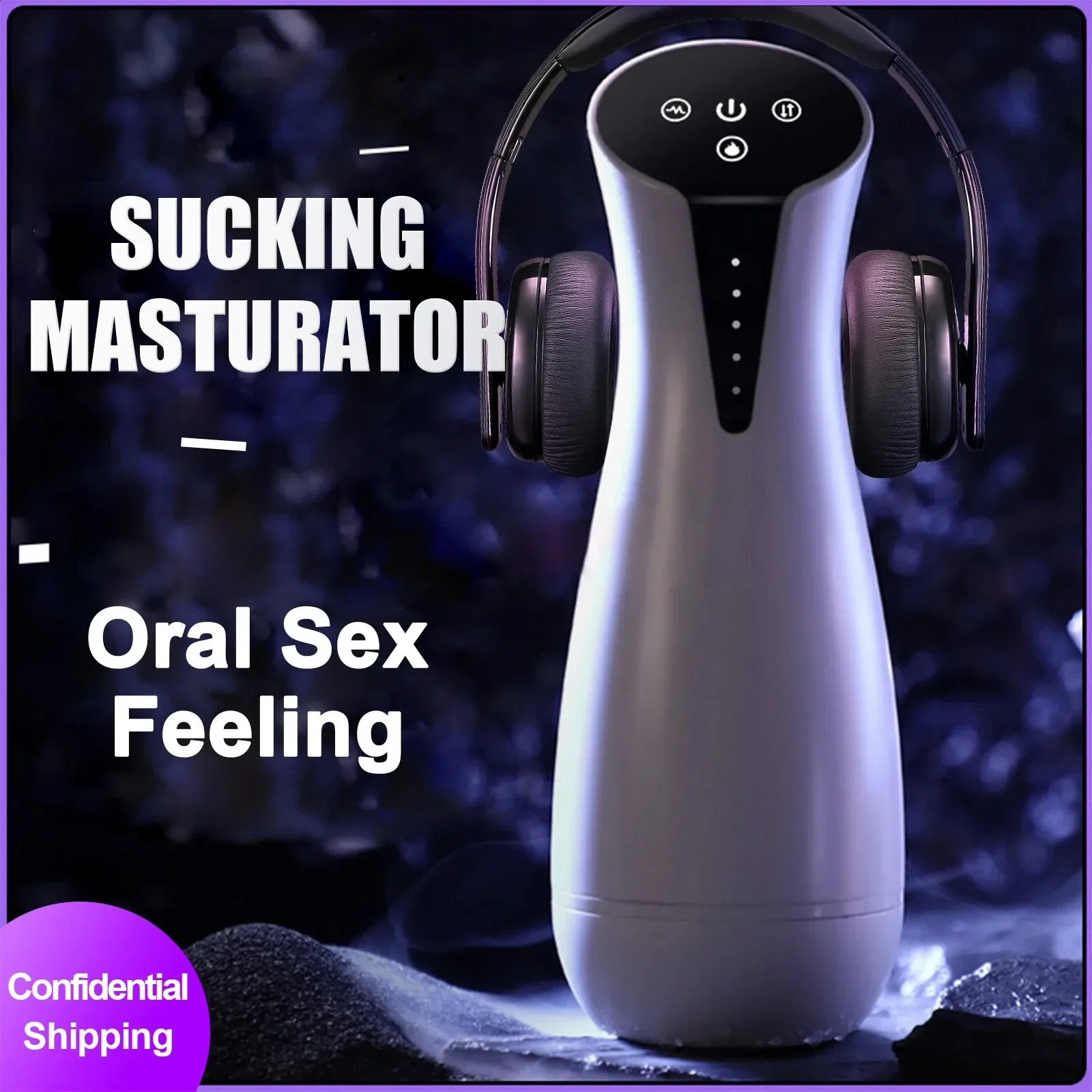 Automatic Sucking Male Masturbator Cup Heated Masturbation Machine Suction Vibrator Blowjob Vagina Adults Sex Toys for Men Goods 241105