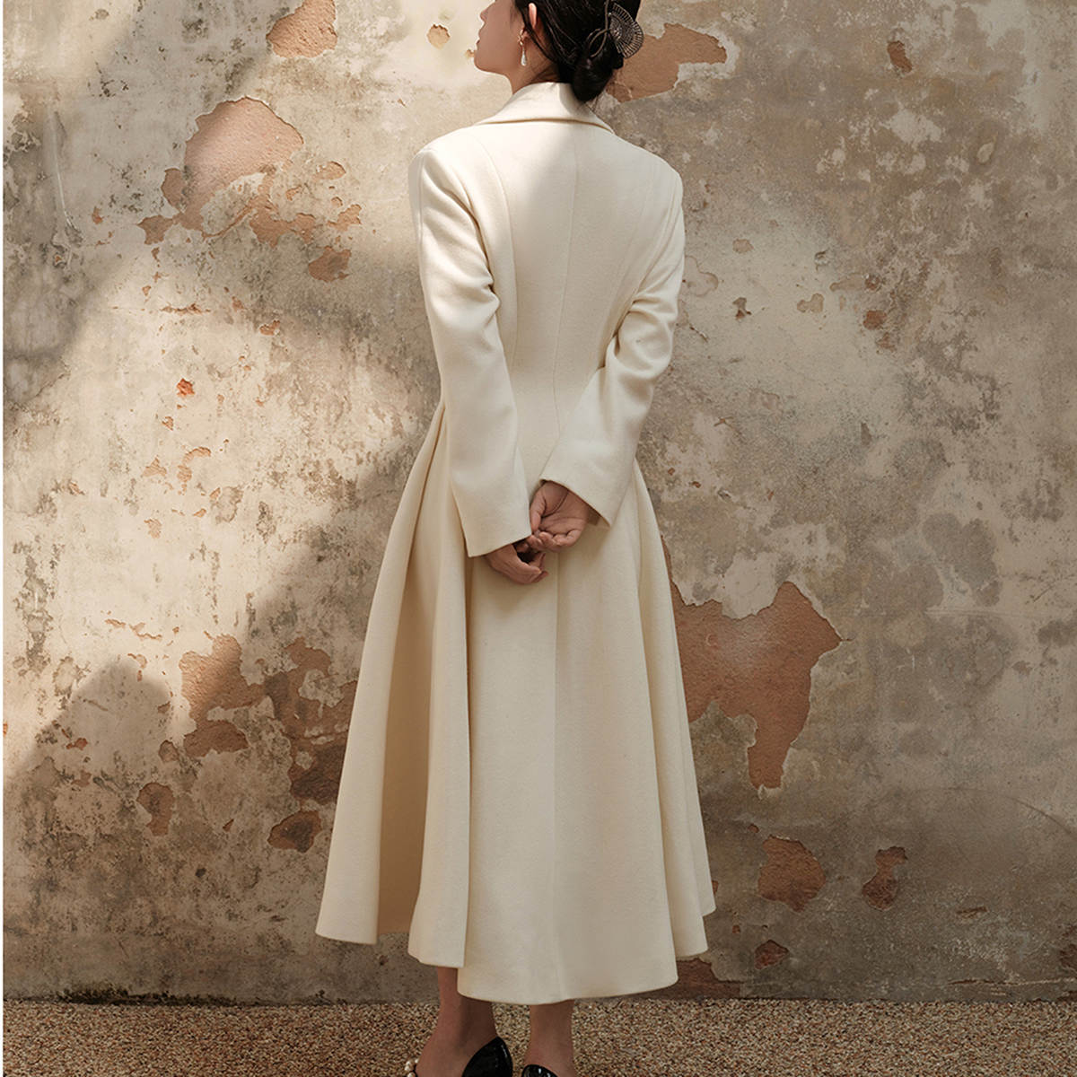 Beige Tweed Women Blazer Dress Customized Prom Evening Guest Formal Wear Custom Made Jacket Plus Size One Coat