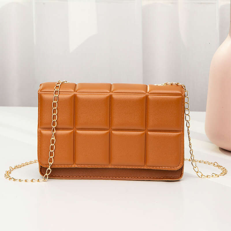 Designer Bag 2024 Pu Leather Shoulder Bags For Women Fashion Texture Black Chain Crossbody Bags Summer Trend Handbags Ladies Square Bag handbag