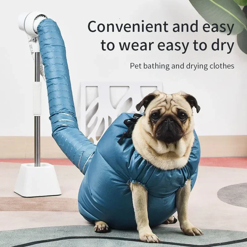 Folding Dog Hair Dryer Portable Pet Drying Bag Efficient Dogs Hair Dryers Blow Bag Cat Dryer Winter Pets Cleaning Accessories 241105