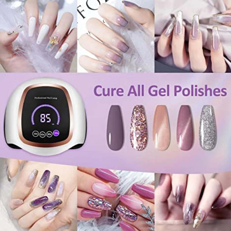 168W 42LEDs Nail Drying Lamp For Manicure Professional Led UV Drying Lamp With Auto Sensor Smart Nail Salon Equipment Tools 241104
