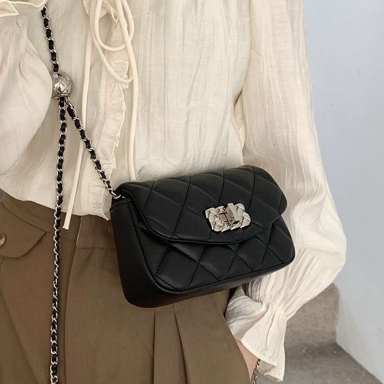 Designer Bag Nanfeng Shop, Small Fragrant Wind Women's Bag, Lingge Small Gold Ball Chain Bag, Small Square Bag, And Versatile Crossbody Bag