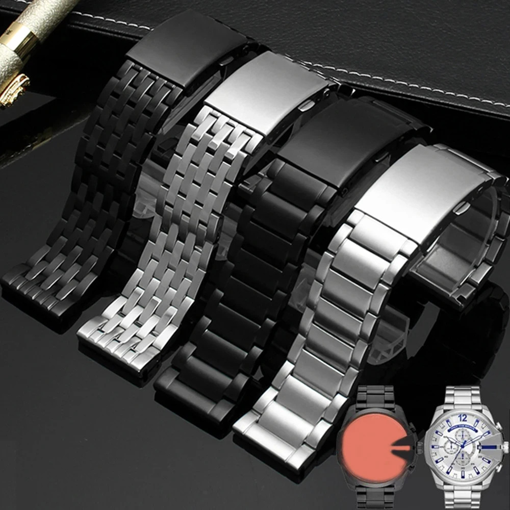 Stainless Steel Watch Strap for diesel DZ4316 DZ7395 7305 4209 4215 Men Metal Solid Wrist watchband Bracelet 24mm 26mm 28mm 30mm 241105