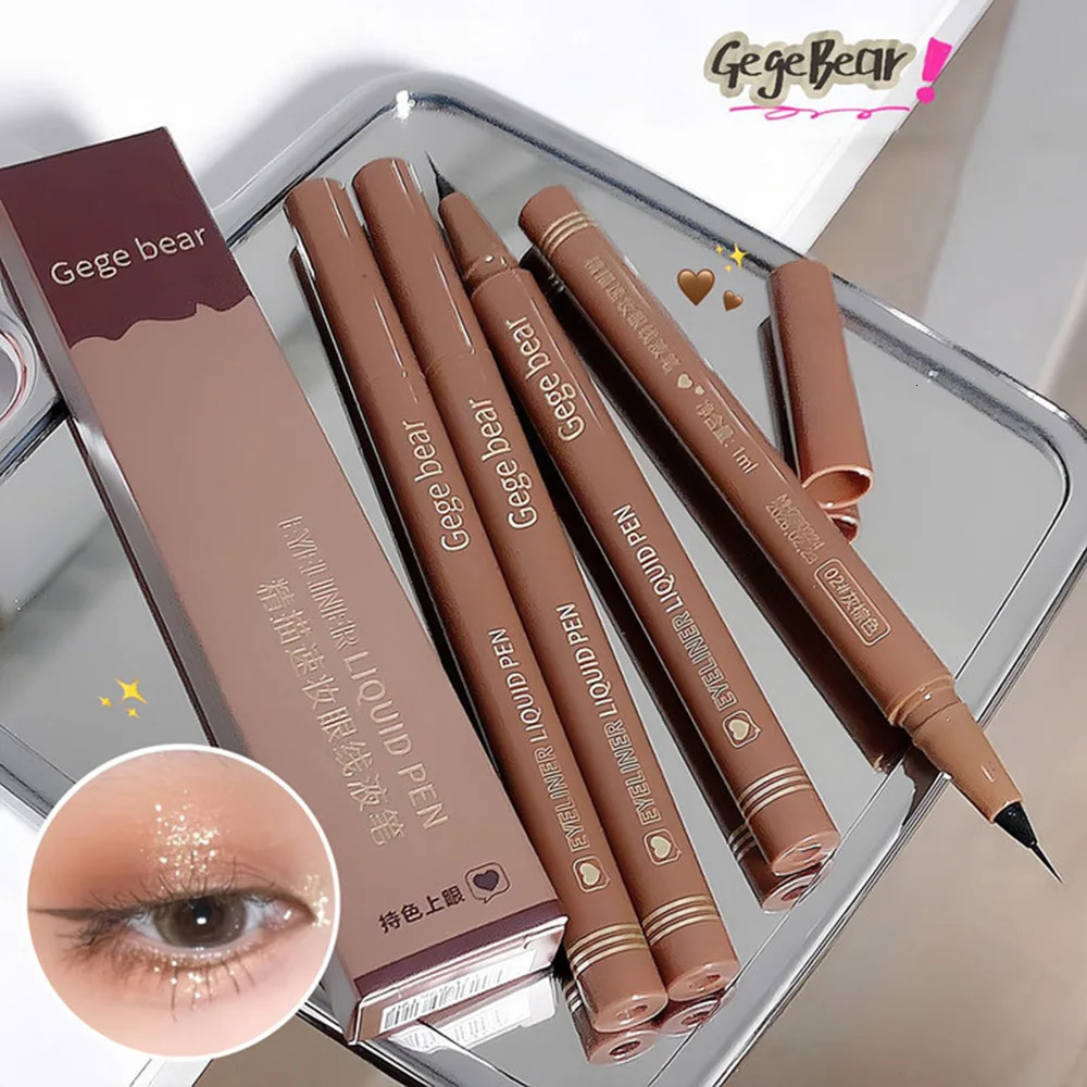 Gege Bear Liquid Eyeliner Pen Waterproof Smudge-proof Fast and Precise Makeup Quick and Smooth Drying 241104