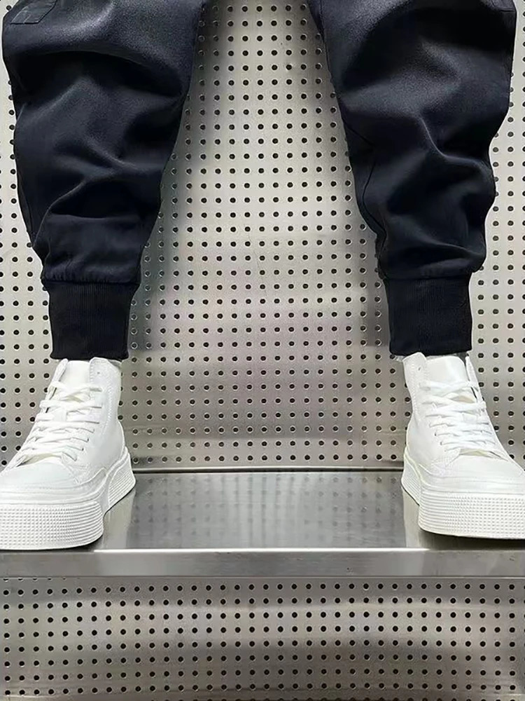 Mens Harem Jeans Japanese Harajuku y Baggy Hip Hop Streetwear in Black Korean Street Trousers 241105