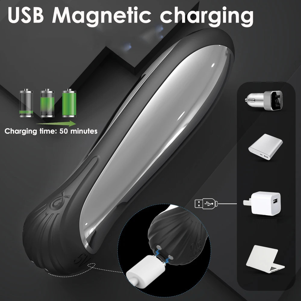 Electric Shock Anal Butt Plug Vibrator Prostate Massager Dildo Bullet Sex Toys for Men 241105