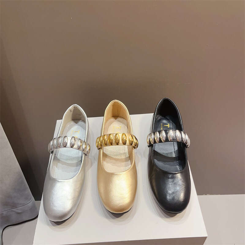 French Style Single Shoe Mary Jane Women's Korean Version Spring And Autumn New Flat Design Sense Soft Soled Bean Evening Shoes
