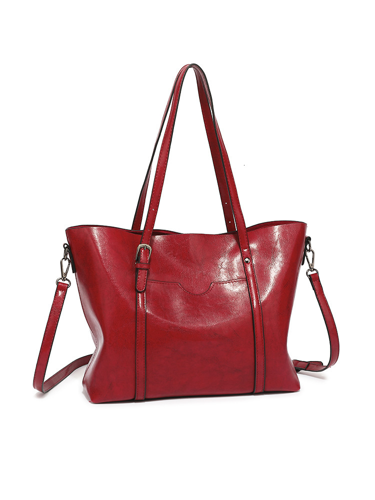 Designer's new fashionable soft leather casual women's handbag, single shoulder sloping body, capacity bucket, large bag, fashionable bag