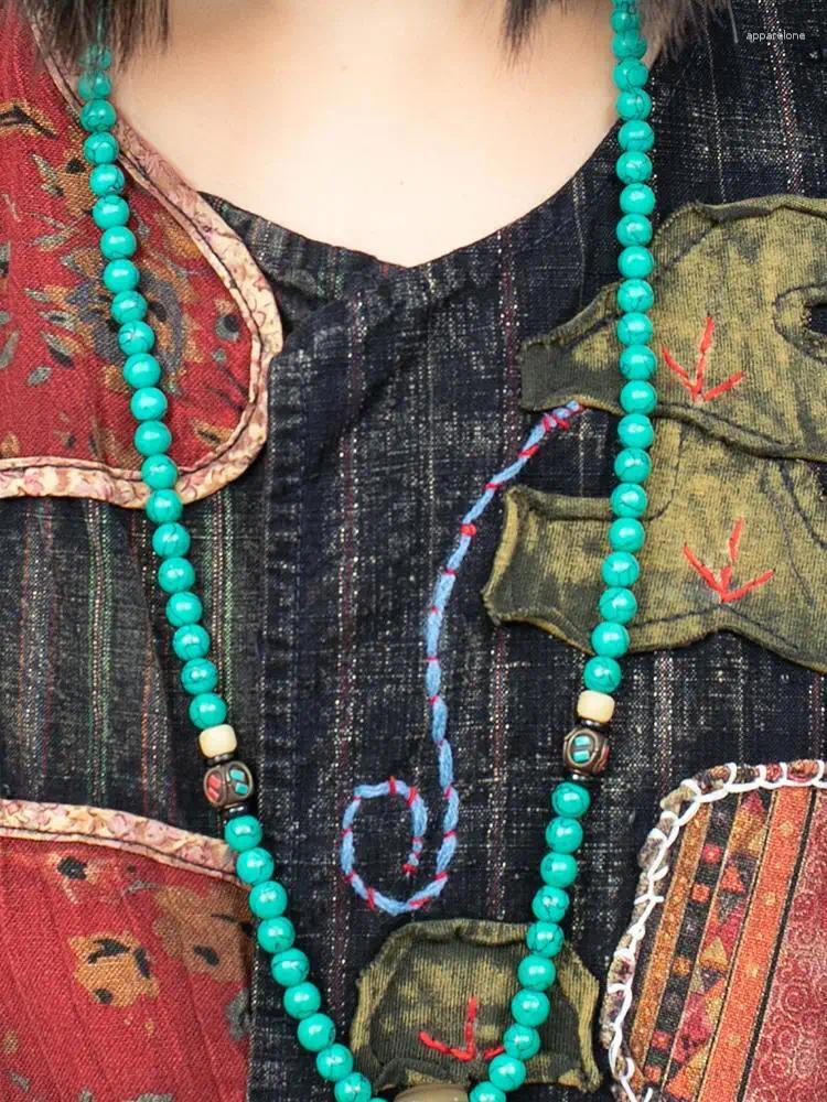 Womens Two Piece Pants LYUZHE 2024 Fall Vintage Embroidery Patch Designs Women Matching Sets O-neck Vest And Wide-leg Pant Old Cloth Suit