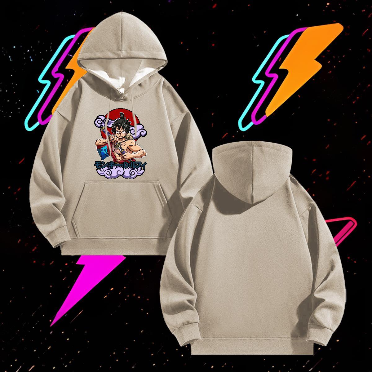 Fashion Unisex Sweatshirts Hooded Collar Free Shipping Men's Hooded Sweatshirt Anime Print Clothings Autumn Winter Tech Fleece