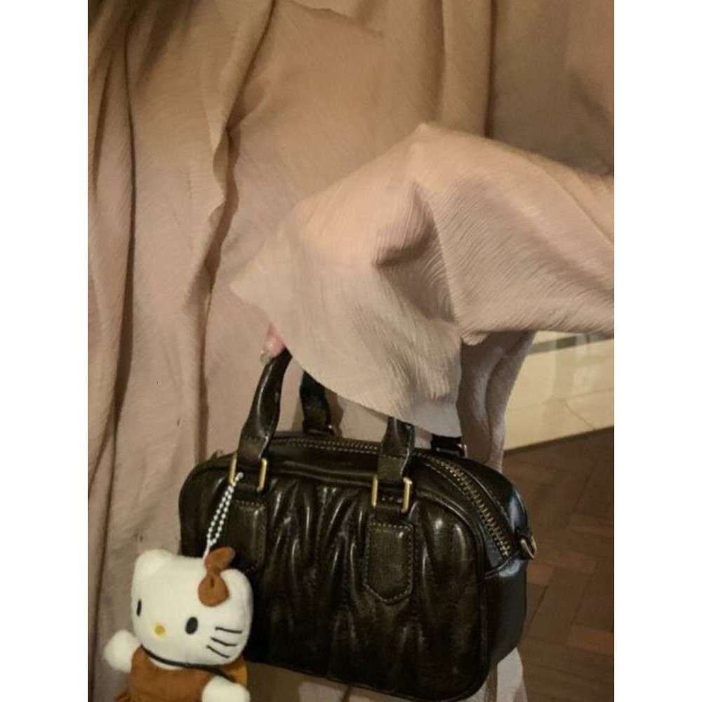 Designer Bag JIAERDI Vintage Coffee Messenger Bag Women Retro Hot Girls Handle Folds Y2k Hand Bag Purse Ladies Harajuku Shoulder Bags Handbag handbag
