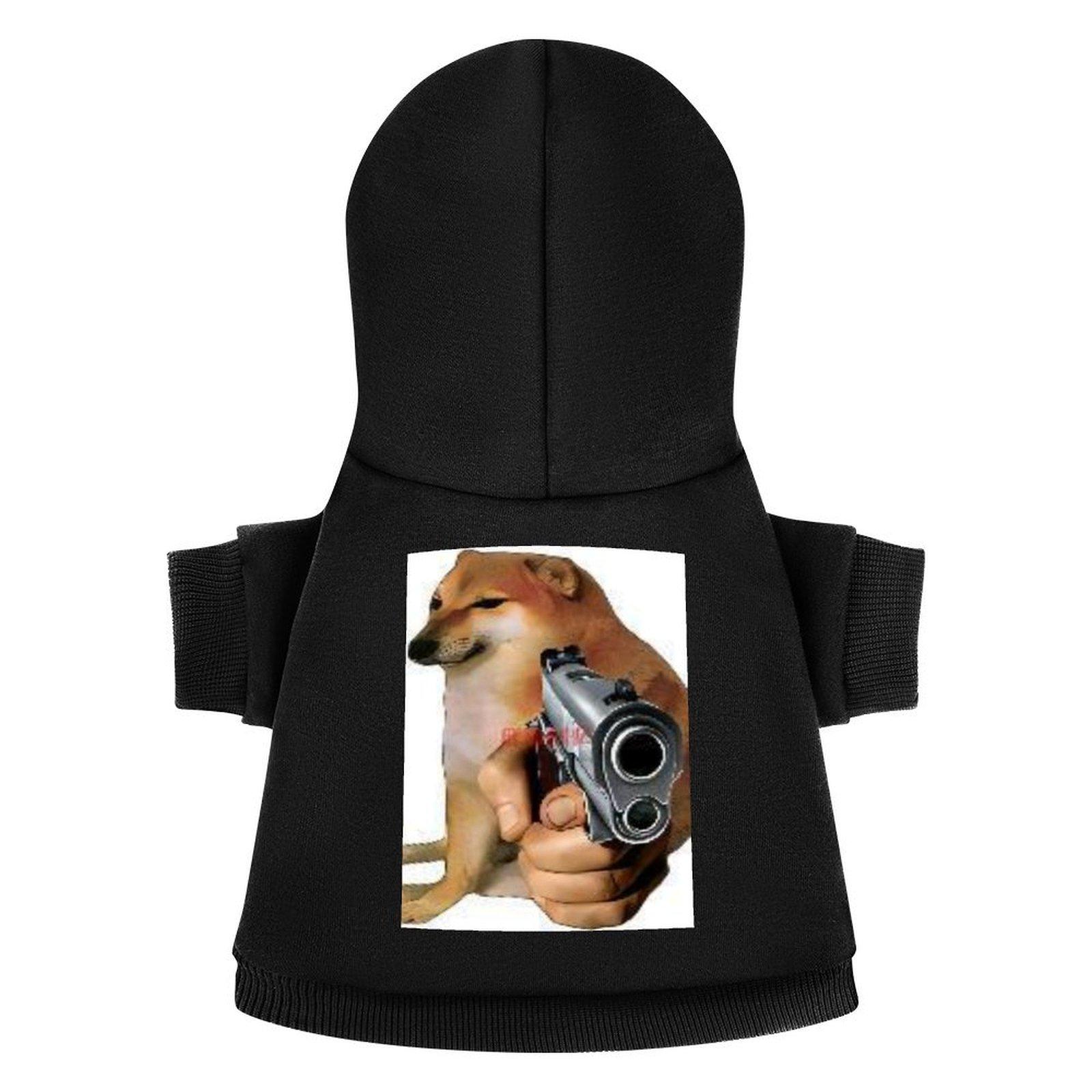 Fashion Design Cat and Dog Sweatshirt Hoodie Hip Hop Trends Pet Hoodie Black Fine Fabrics Cool Design Pet Pullover Hoodie