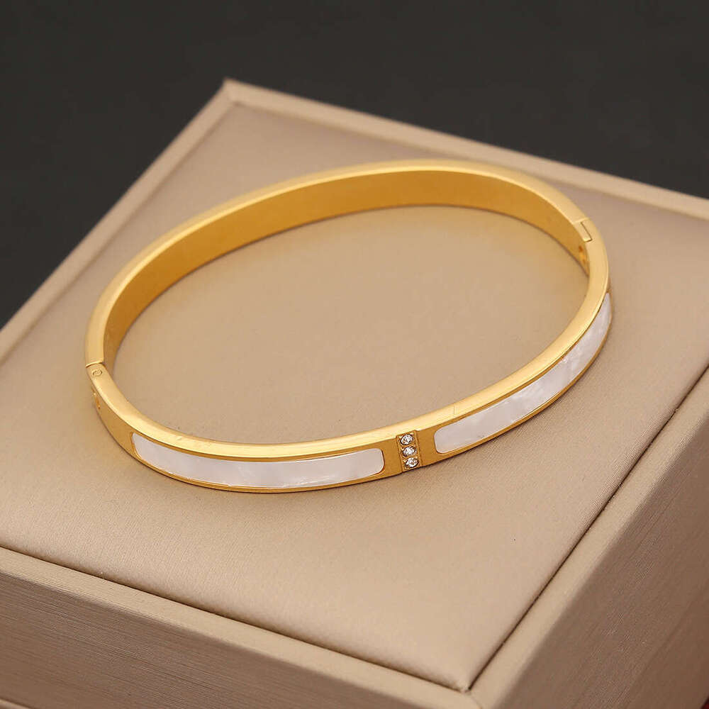 New Jewelry Cubic Waterproof Fashion New Hot Zircon Bangles Stainless Steel Bracelets Tarnish Free Jewelry for Women Factory Wholesales Customize