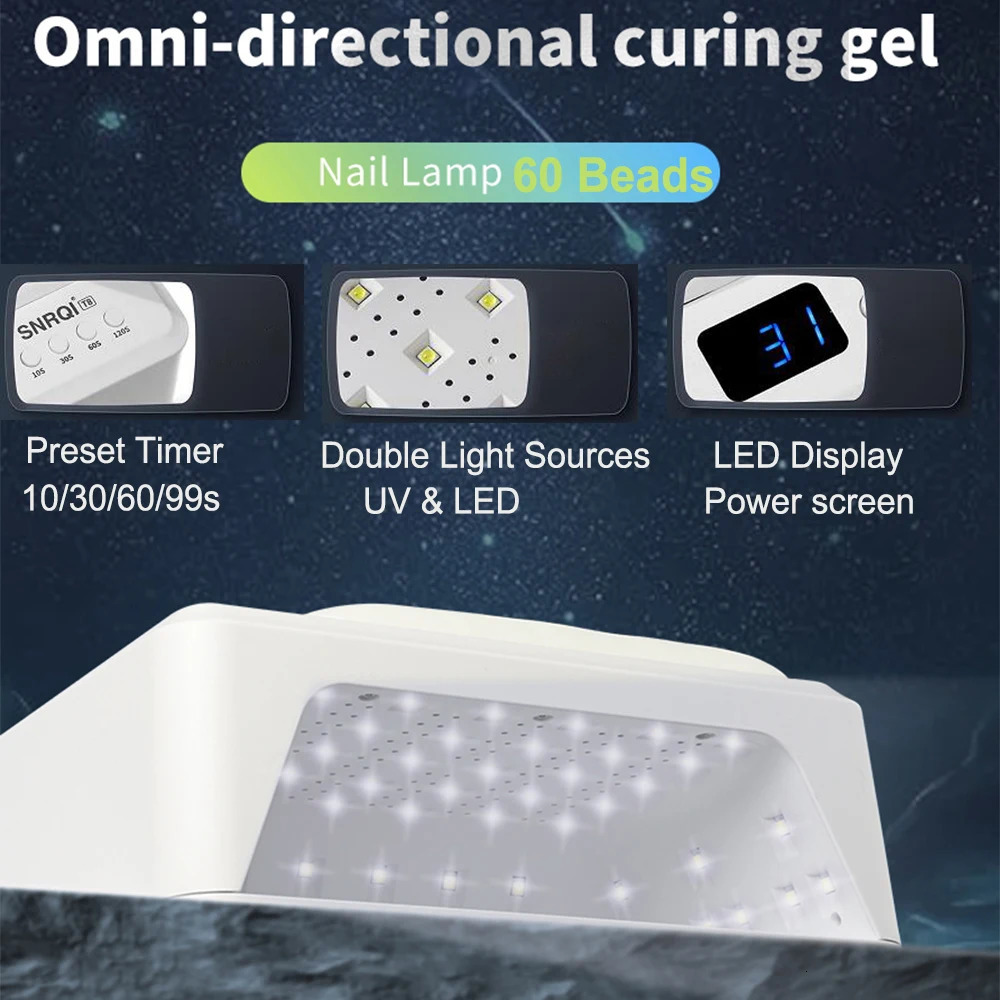 Professional Nail Lamp With Hand Pillow 72W Nail Dryer Lamp for Manicure 60 LEDs Automatic Sensing UV LED Nail Lamp for Nail Art 241104