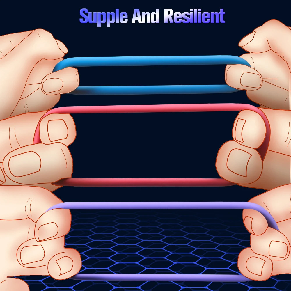 3Pcs Penis Ring For Men Dick Delayed Ejaculation Enhance Erection Cock Lasting Trainer Semen Lock Reusable Adult Sex Toys 241105