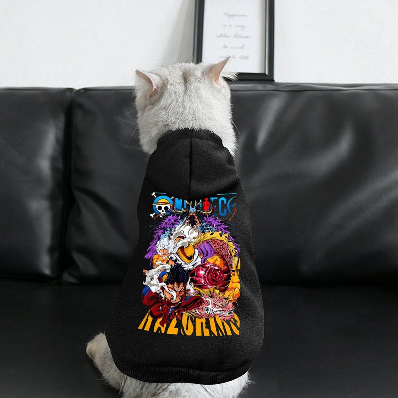 Brand Hoodie For Dog Breathable Soft Streetwear Cat Hoodie Customized Anime Micro Elastic Fabrics Loose Fit Top Hoodie