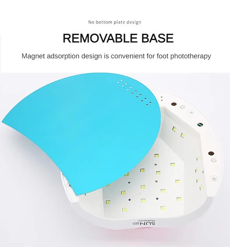 Sun2C UV Nail Lamp 48W Gel Polish Dryer Pedicure Light Manicure Lamp Nail Art Gel Dryer Machine Nail LED Lamp Not Black Handed 241104