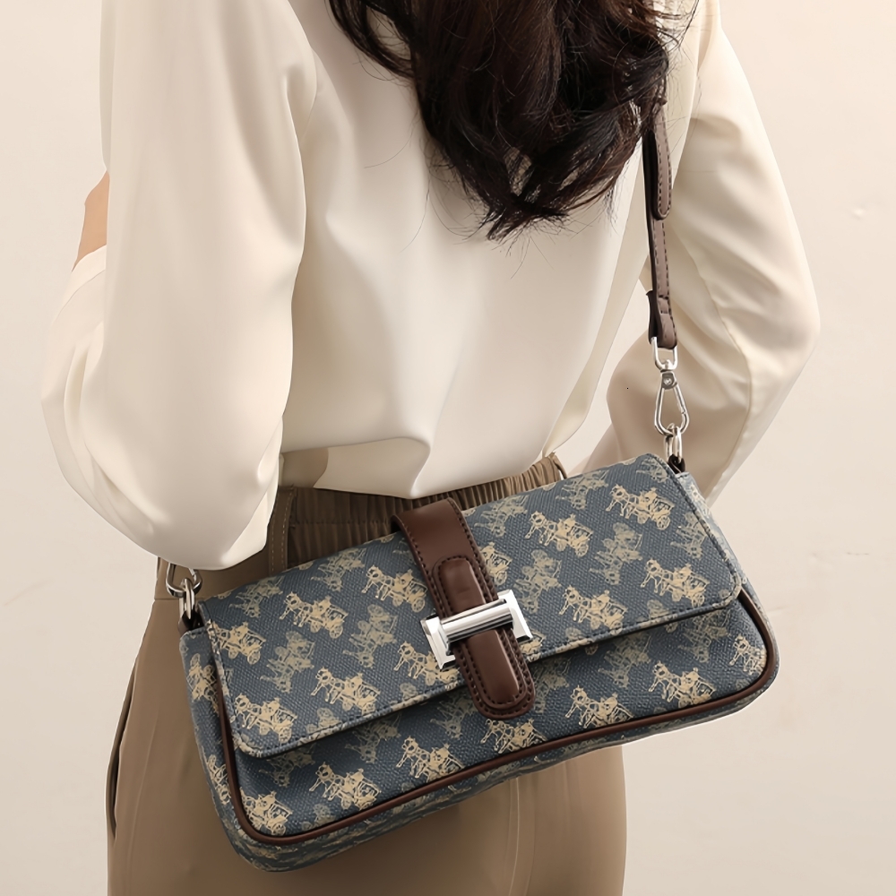 Brand Designer Shoulder 2024 New Style Printed Casual Messenger Ladies Fashion Trend Women's Bag