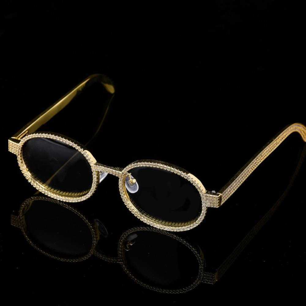 Personalized hip-hop sunglassesCustom Moissanite Ice out Glasses frame Setting Mens Dia Sunglasses