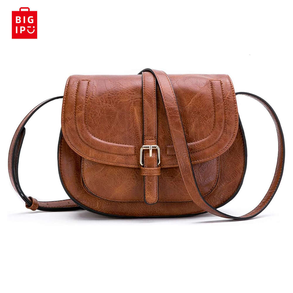 Designer Bag Crossbody Bags For Women Saddle Shoulder Purse And Boho Handbags With Strap Faux Leather Ct20154e Saddle bag