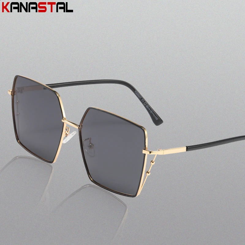 Women Polarized Sunglasses Metal Anti UV Sun Glasses Polygon Eyeglasses Frames Beach Fishing Travel Men Visor Eyewear Fashion 241105