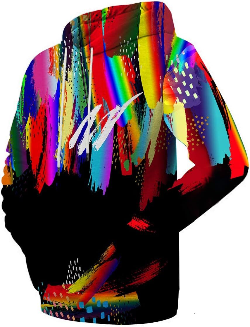 Hoodie for Unisex Colorful Graphic Hoodies 3D Print Cool Cool Design with Pocket for Men and Women Graphic Fashionable and cool
