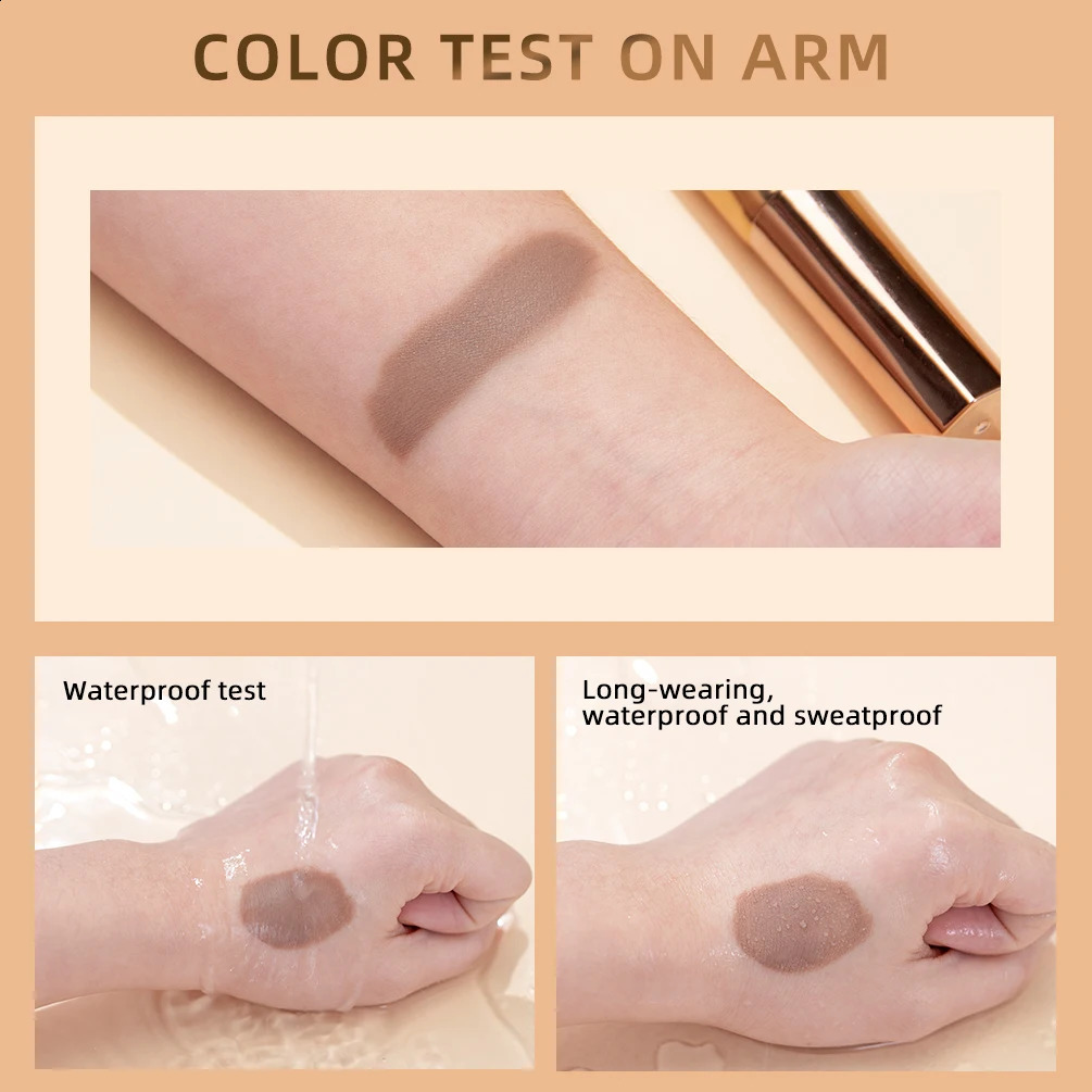 QI Face Liquid Contour With Cushion Applicator Natural Cream Moisturizing Multi-use Stick Contour Liquid Bronzer Makeup 241105