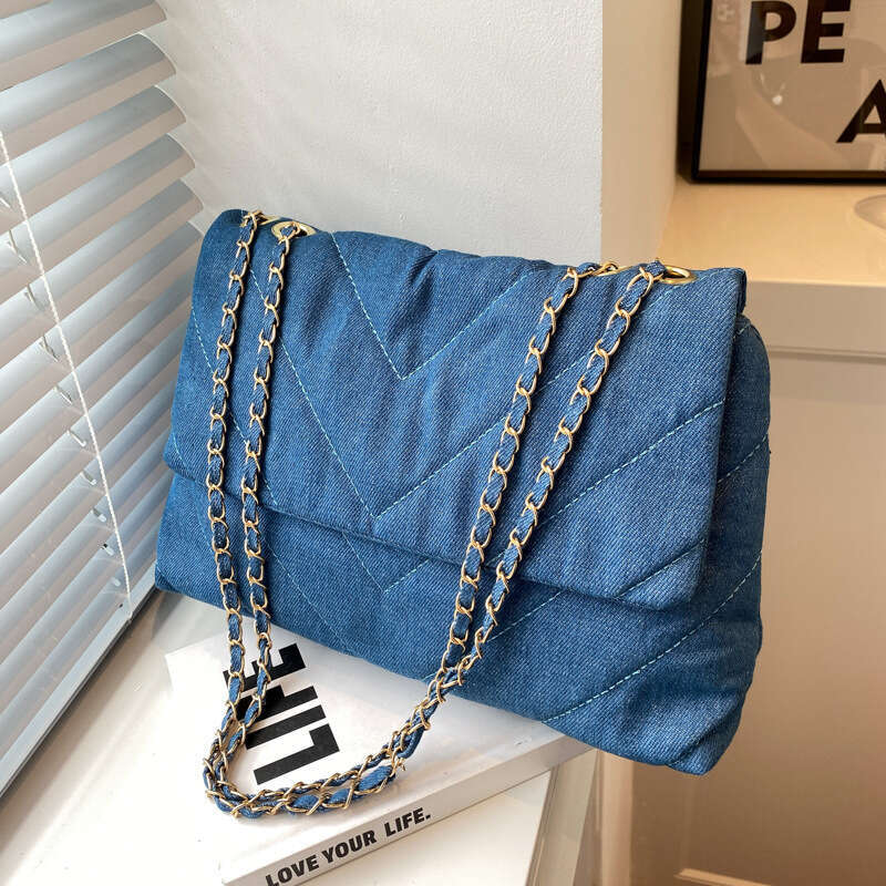 Designer Bag Handbag Woman Fashion Luxury Denim Blue Shoulder Bag Briefcase Messenger Bags Large Capacity Work Study Street Tote Bag Purses handbag