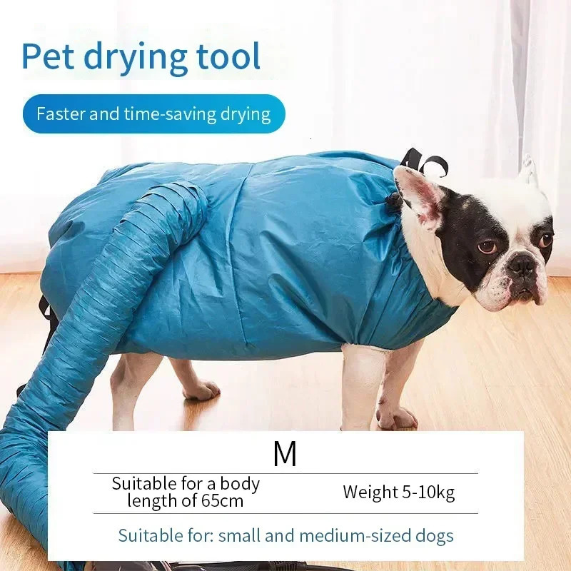 Folding Dog Hair Dryer Portable Pet Drying Bag Efficient Dogs Hair Dryers Blow Bag Cat Dryer Winter Pets Cleaning Accessories 241105