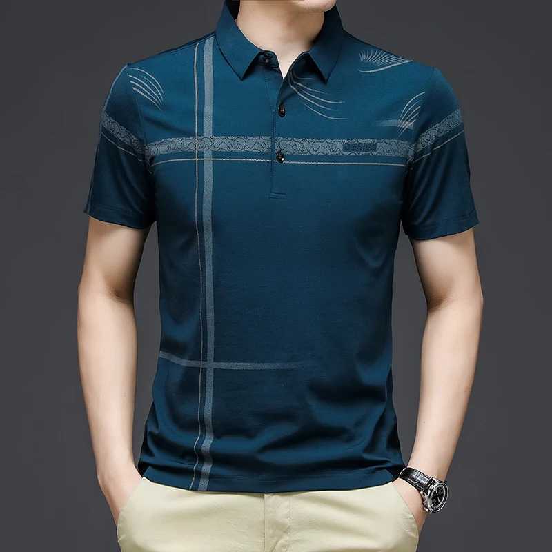 Mens casual and fashionable shirt breathable and comfortable embroidered top W241104