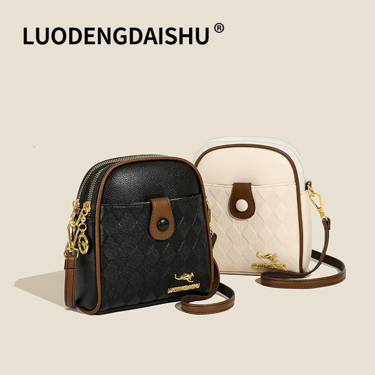 Designer's new women's fashionable single shoulder multi-layer large capacity crossbody bag fashion bag