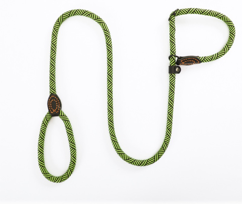 Dog walking rope nylon one chain training dogs leash necklace expansion and contraction pet supplies pet blue red outdoor general wear resistant 8 46c