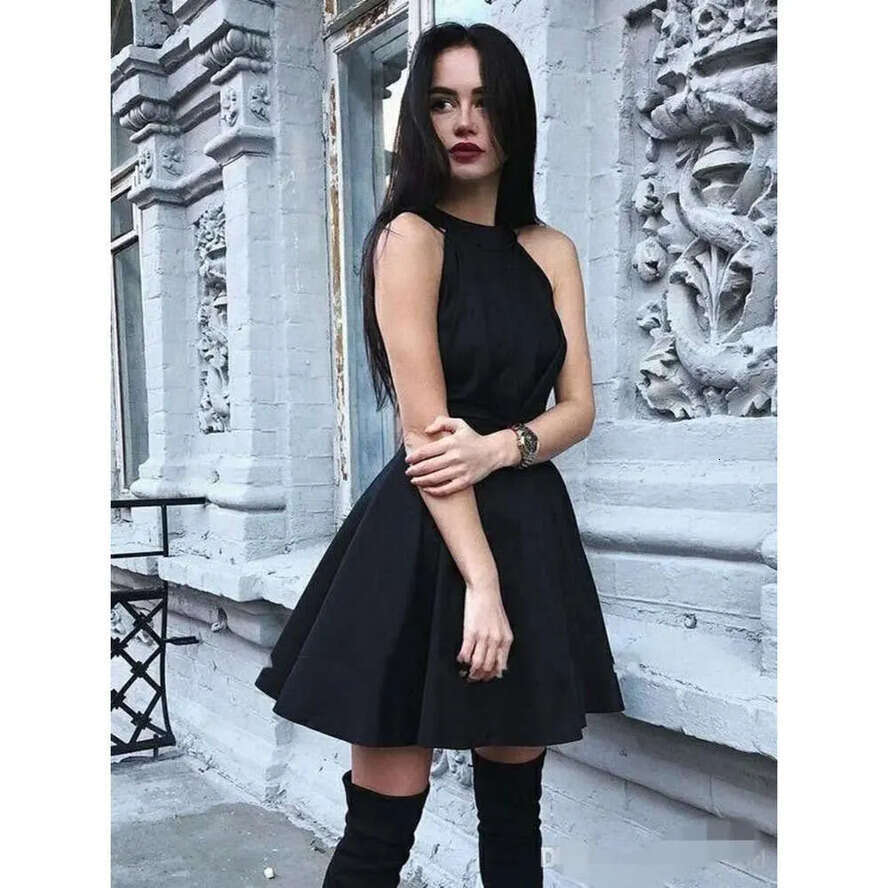 Red Satin Sexy Hollow Black Homecoming Dresses Back Short Mini Newest Tail Party Wear Formal Prom Evening Gowns Custom Made