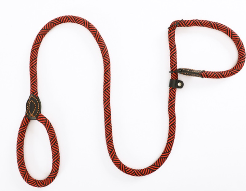Dog walking rope nylon one chain training dogs leash necklace expansion and contraction pet supplies pet blue red outdoor general wear resistant 8 46c
