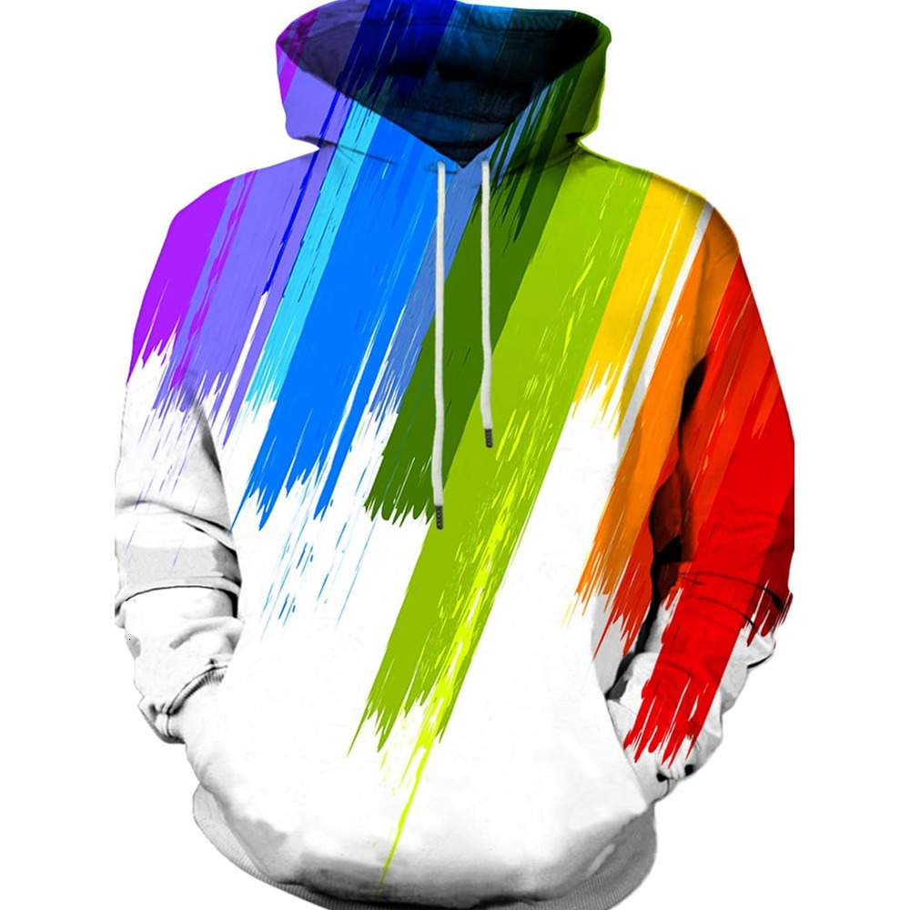 Hoodie for Mens Womens Unisex Colorful 3D Print Cool Sweatshirt Cool Design with Pocket for Men and Women Graphic Fashionable, cool, and warm