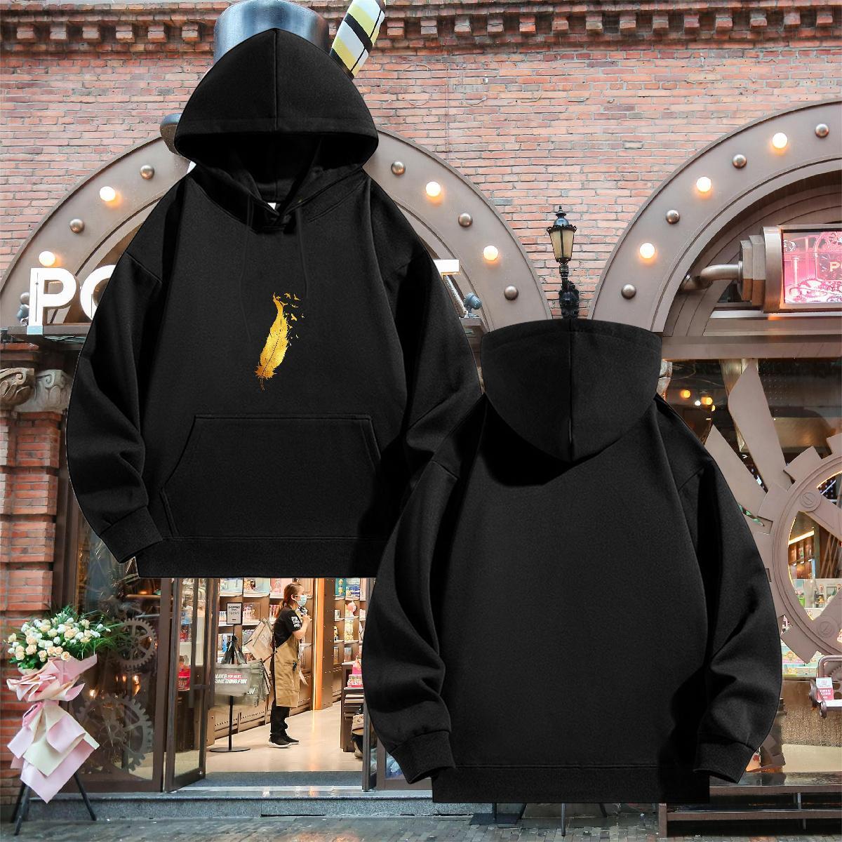 DIY Customized Hoodie for Men Long Sleeve Soft Classic Men Tops Hoodie Graphic Clothings Sports Casual Warm Fleece